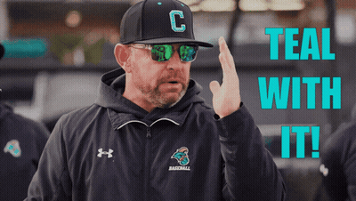 Man in Hat With Letter C and Sunglasses Says Teal With It