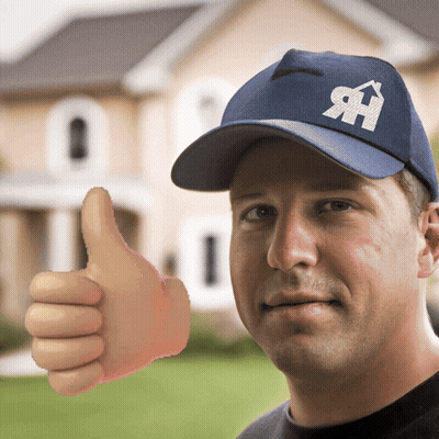 Man In Hat With Letter H Giving Thumbs Up GIF