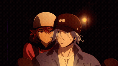 Man In Hat With Letter M Next To Another Man GIF