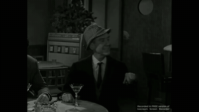 Man In Hat With Martini Glass Saying For A Big One GIF