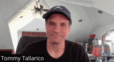 Man In Hat With Tommy Tallarico GIF