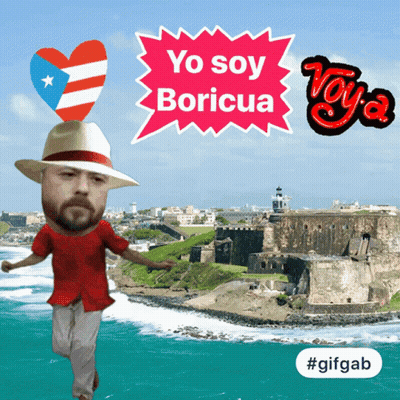 Man In Hat Yo Soy Boricua GIF