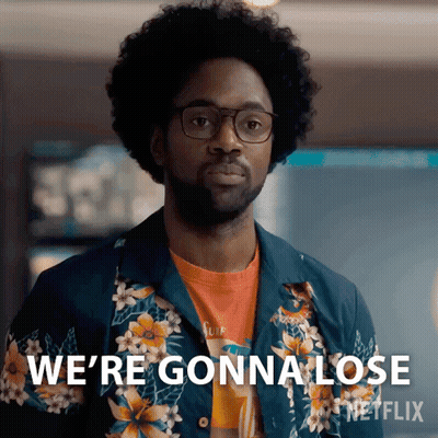 Man In Hawaiian Shirt And Glasses Says We're Gonna Lose GIF