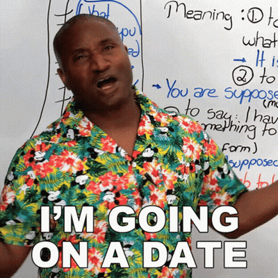 Man In Hawaiian Shirt Saying Going On A Date GIF