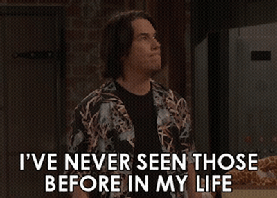 Man In Hawaiian Shirt Saying I've Never Seen Those Before GIF