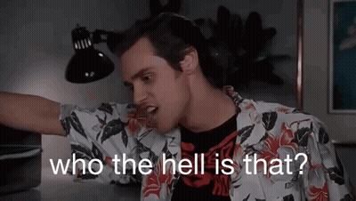 Man In Hawaiian Shirt Saying Who The Hell Is That GIF