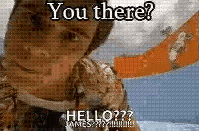 Man In Hawaiian Shirt Saying You There Hello James GIF