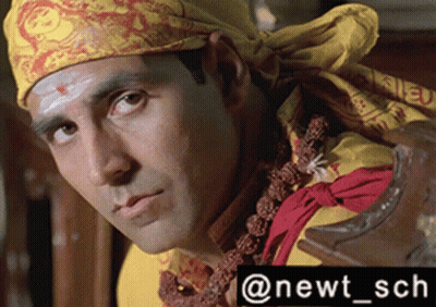 Man In Head Scarf And Necklace @Newt_sch GIF