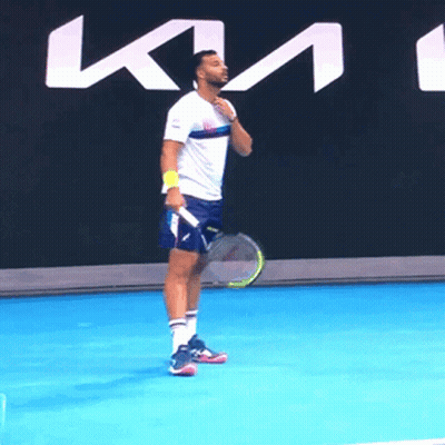 Man In Headband At Basketball Court GIF