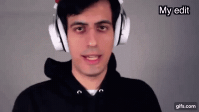 Man In Headphones And Black Hoodie Making Face GIF