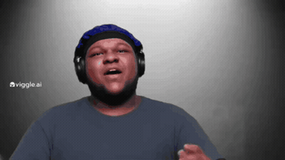 Man In Headphones And Blue Hat Viggle AI GIF