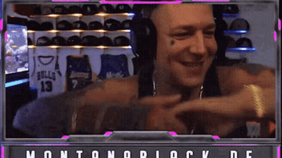 Man In Headphones And Bulls Jersey GIF