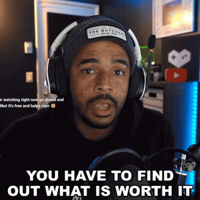 Man In Headphones And Butcher Hat GIF