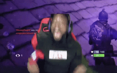 Man In Headphones And Fax Shirt GIF
