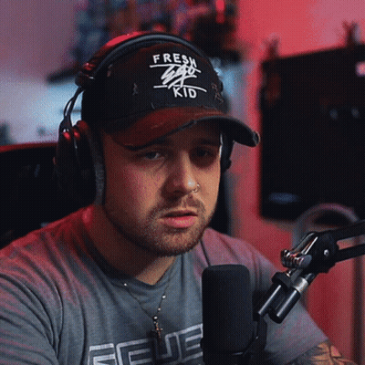 Man In Headphones And Fresh Kid Hat GIF