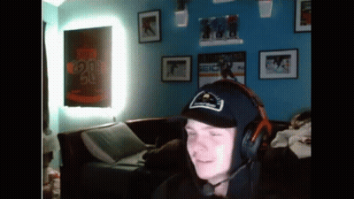 Man In Headphones And Hat GIF