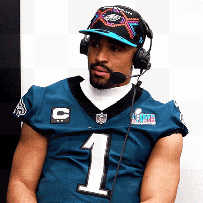 Man In Headphones And Hat With Number 1 GIF