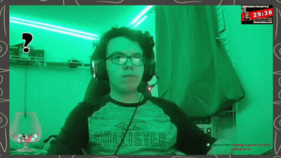 Man In Headphones And Hollister Shirt GIF