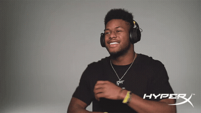 Man In Headphones And HyperX Shirt Dancing GIF