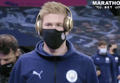 Man In Headphones And Mask Marathon GIF