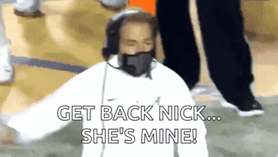 Man In Headphones And Mask Says Get Back Nick She's Mine GIF