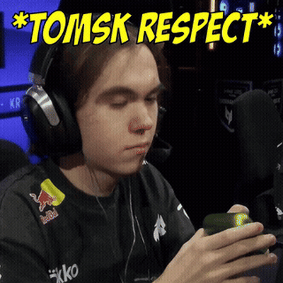 Man In Headphones And Red Bull Shirt GIF