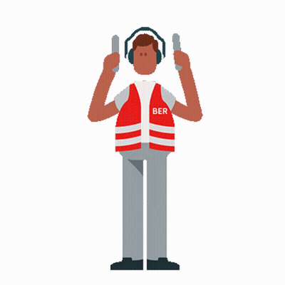 Man In Headphones And Red Vest With Ber GIF