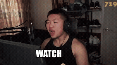 Man In Headphones And Tank Top Saying Watch GIF