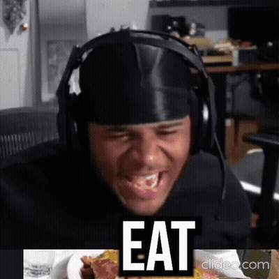 Man In Headphones And White Shirt Saying Mighty GIF