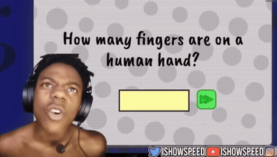 Man in Headphones Answering How Many Fingers