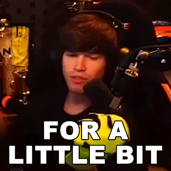 Man In Headphones At Microphone Says For A Little Bit GIF