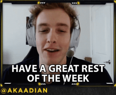Man In Headphones Have A Great Rest Of The Week GIF