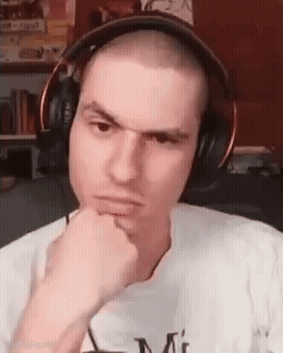 Man In Headphones Making A Face GIF