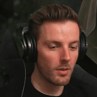 Man In Headphones Making Funny Face GIF