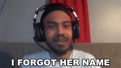 Man In Headphones Saying I Forgot Her Name GIF