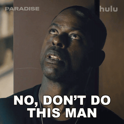 Man In Headphones Saying No GIF