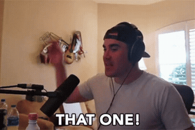 Man In Headphones Saying That One At Microphone GIF