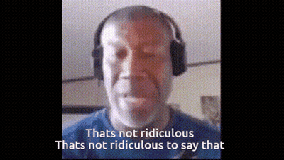 Man In Headphones Saying That's Not Ridiculous GIF