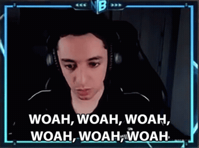 Man In Headphones Saying Woah Woah Woah GIF