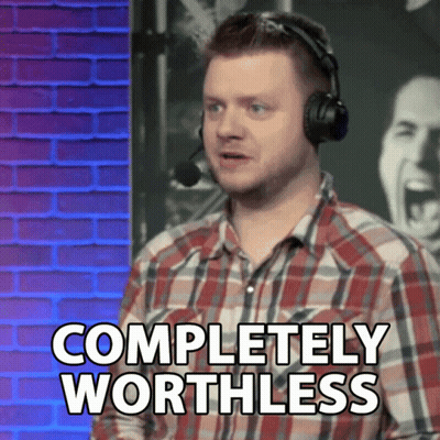 Man In Headphones Says Completely Worthless GIF