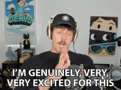 Man In Headphones Says Genuinely Very Excited GIF