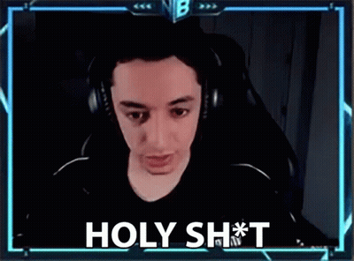Man In Headphones Sitting In Chair Saying Holy Shit GIF