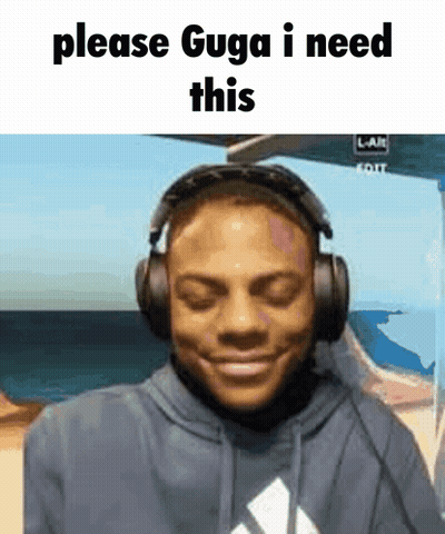 Man In Headphones Smiling Saying Please Duga I Need This GIF