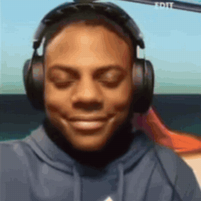 Man In Headphones Smiling With Eyes Closed GIF