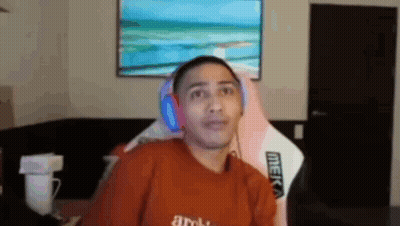 Man In Headphones Wearing Brooklyn Tee GIF