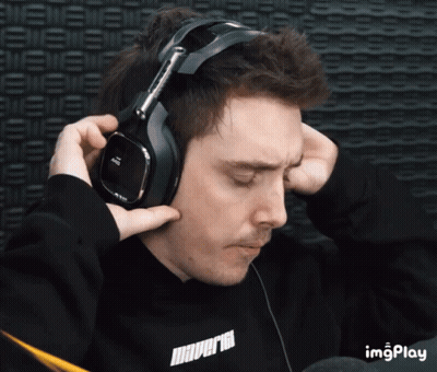 Man In Headphones With Maverick GIF