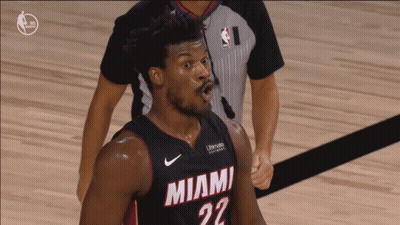 Man In Heat Jersey Sitting In Stadium GIF