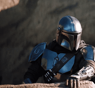 Man In Helmet And Armor With Armour Belt GIF