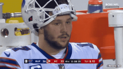 Man In Helmet And Buffalo Jersey GIF