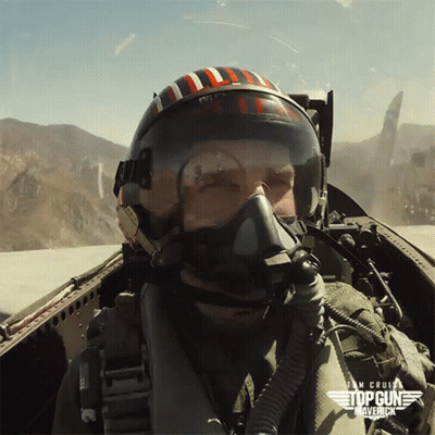 Man In Helmet And Goggles In Top Gun GIF